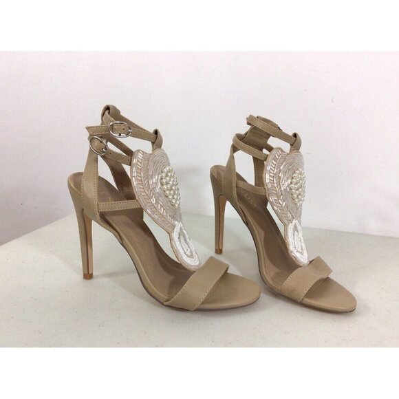 VENUS Shoes - Venus Pearl Heels Sandals Womens 7